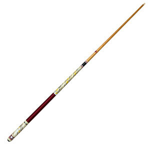 Olympia Two-Piece Pool Cue 56.5in Select Maple Shaft Red Wrap Needs Tip